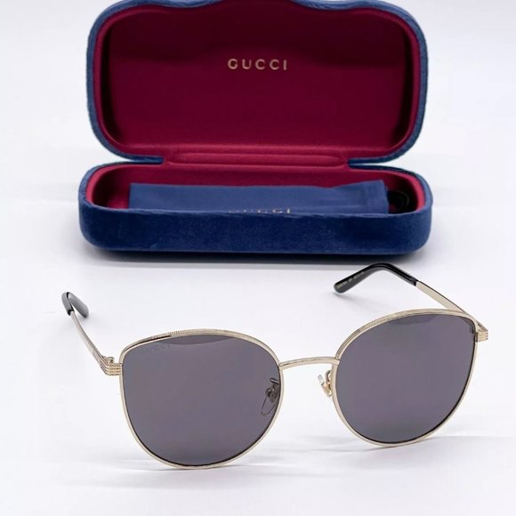 Sale! New Gucci Women's 58mm Gold and Grey Sunglasses! - Picture 1 of 7